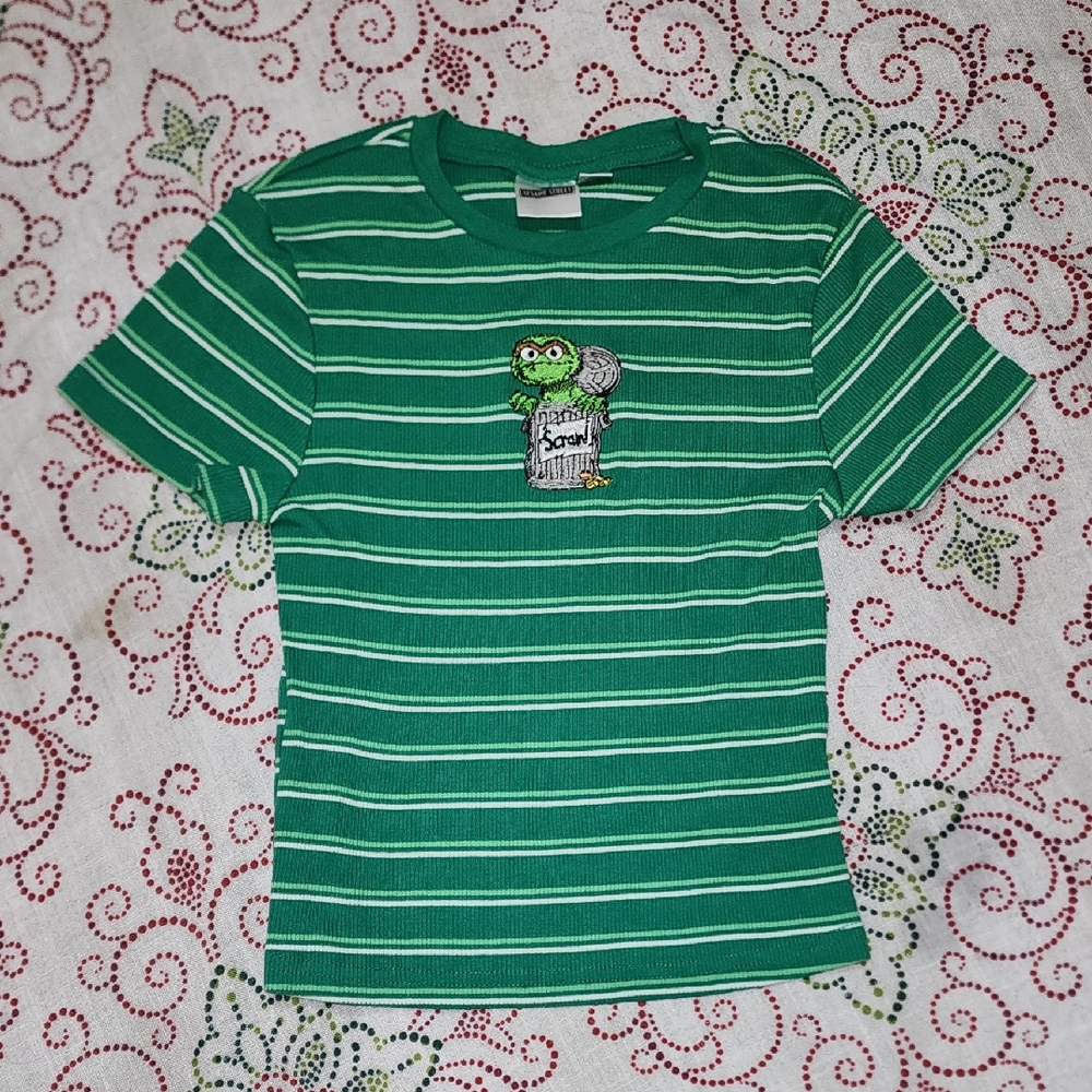 Green Striped  Shirt